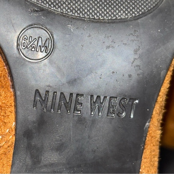 Nine West WNNEVA2 Women's Ankle Boots Brown Faux Suede  Size 6.5 - Picture 3 of 12
